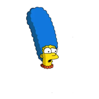 😯 Marge Simpson The Simpsons cartoon, simpsons, marge, character telegram sticker