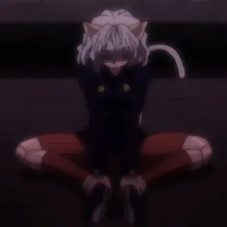🧊 Neferpitou Hunter x Hunter anime, cat, humanoid, hunterxhunter, neferpitou telegram sticker