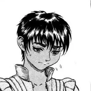 ➿ Casca Berserk Anime, Manga, Verdrietig, Zweet, Huilend telegram sticker