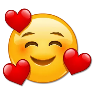 🥰 Emoji, Amor, Corazones, Afecto, Feliz, Sonrisa whatsapp sticker