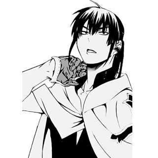 😕 anime, manga, character, art, drawing whatsapp sticker