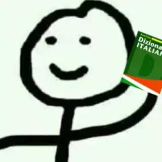 🇮🇹 Dizionario ITALIANO словарь, итальянский, язык, книга telegram sticker