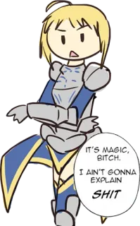 😤 IT'S MAGIC, BITCH. I AIN'T GONNA EXPLAIN SHIT Anime, Sarcastico, Umorismo, Cartone animato, Meme telegram sticker