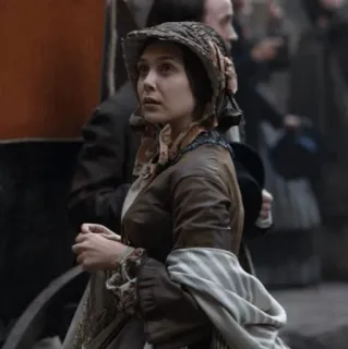 ◾️ woman, bonnet, dress, old-fashioned, historical, period piece telegram sticker