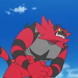😈 Incineroar Pokemon pokemon, incineroar, fire, fighting telegram sticker