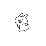 🍑 thỏ, hoạt hình, động vật, dễ thương telegram sticker