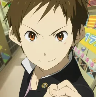 💪 Anime, Personage, Japanse animatie, Schooluniform whatsapp sticker