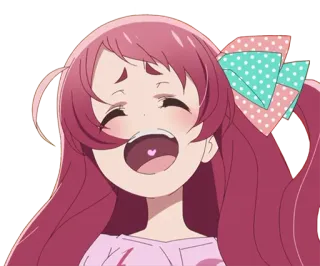 ☺️ Sakura Minamoto Zombie Land Saga Аниме, Зомби, Девушка, Айдол, Милый telegram sticker