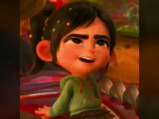 😕 Vanellope von Schweetz Wreck-It Ralph Cartoon, Animation, Disney, Figur, Mädchen, Vanellope, Ralph reicht's whatsapp sticker