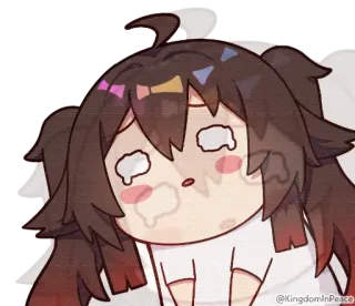 😢 animé, pleurer, triste, kawaii, dessin animé, émotionnel whatsapp sticker