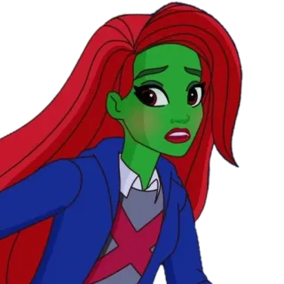 😰 Miss Martian Young Justice cartoon, dc comics, superhero, miss martian, young justice telegram sticker