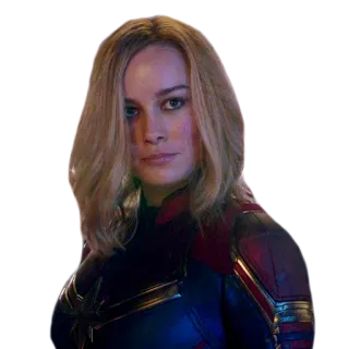 🙂 Captain Marvel 超级英雄, 漫威, 惊奇队长, 布丽·拉尔森 telegram sticker