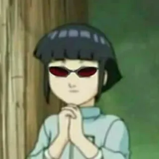 😎 Hinata Hyuga Naruto hinata, naruto, anime, manga, ninja, glasses telegram sticker
