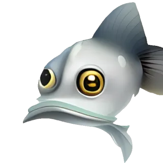 🥑 魚, 動物, 漫画, 海の生き物, 水生, イラスト telegram sticker