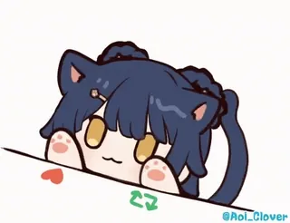 ❤️ 猫, アニメ, かわいい, 可愛い, 漫画, ステッカー telegram sticker