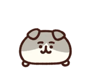 😍 chó, hoạt hình, động vật, dễ thương, nhãn dán telegram sticker