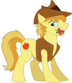 🍎 Applejack My Little Pony poni, dibujos animados, Applejack, amistad, animación, caballo telegram sticker