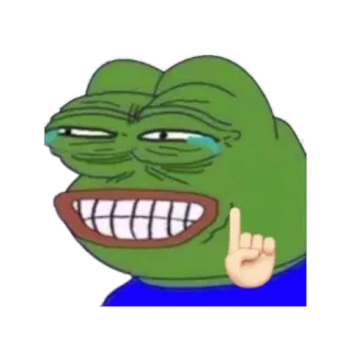 😂 Pepe the Frog pepe, katak, meme, internet, emoji, lucu whatsapp sticker
