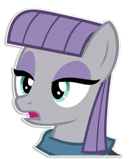 ☝ Marble Pie My Little Pony, Desenho animado, Pônei, Marble Pie, Animal, Fofo whatsapp sticker