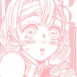 🤍 Mitsuri Kanroji Demon Slayer anime, manga, cute, kawaii, pink, girl, demon slayer telegram sticker