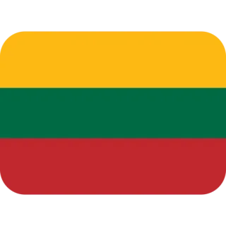 🇱🇹 bandera, lituania, europeo, país telegram sticker