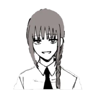 😏 Makima Chainsaw Man anime, manga, chainsaw man, makima, sticker telegram sticker