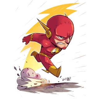 😁 Flash supereroe, Flash, velocista, fumetto, DC Comics telegram sticker