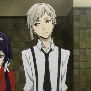 ☄ Atsushi Nakajima Bungou Stray Dogs Anime, Manga, Atsushi Nakajima, Bungo Stray Dogs, Personaje whatsapp sticker