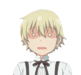 😐 アニメ, ショック, 心配, キャラクター, 怖い, 緊張, イラスト telegram sticker