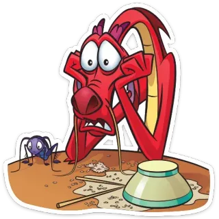 😫 Mushu Mulan Mushu, Dragón, Dibujos animados, Mulán, Disney whatsapp sticker