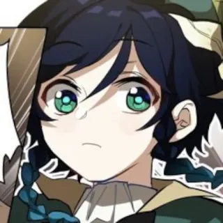 🙁 Venti Genshin Impact Venti, Genshin Impact, Anime, Video game, Personagem telegram sticker