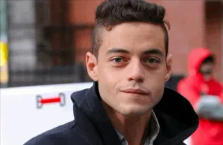 😐 Rami Malek actor, portrait, man, celebrity telegram sticker