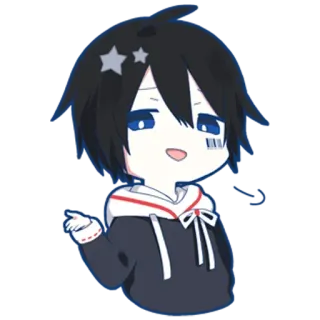 🤣 anime, chibi, cartoon, character, cute telegram sticker