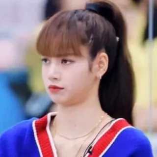 😦 Lisa ลิซ่า, Blackpink, K-pop, นักร้อง, ไอดอล, ผู้หญิง, คนดัง telegram sticker