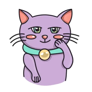 😊 кот, котенок, милый, животное, наклейка, мультфильм, каваи telegram sticker