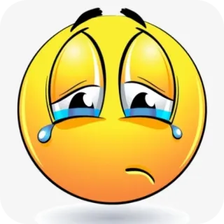 🙂 crying smiley whatsapp sticker