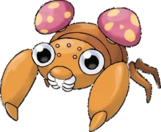 🔵 Paras Pokemon Paras, Pokémon, insecte, crabe, champignon, jeu vidéo telegram sticker