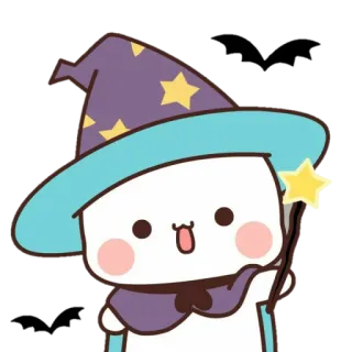 🐻 niedlich, zauberer, magie, cartoon, emoji, sticker telegram sticker
