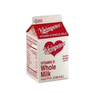 🥛 TO OPEN
Kleinpeter
VITAMIN D WHOLE MILK
Kleinpetere
VITAMIN D
Whole
Milk
Half Pint (236 mL) susu, minuman, makanan, minuman, susu murni, Kleinpeter telegram sticker