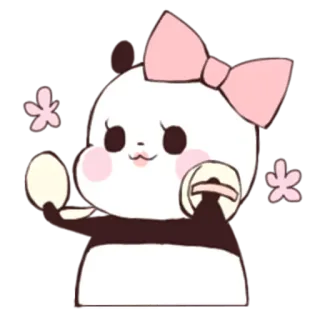 💄 Panda, Kawaii, Schattig, Dier, Sticker telegram sticker