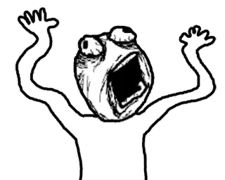 🤯 meme, rage, funny, internet, expression, shock whatsapp sticker
