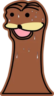😅 เหงื่อออก, ประหม่า, เครียด, มีม, การ์ตูน, ตลก telegram sticker