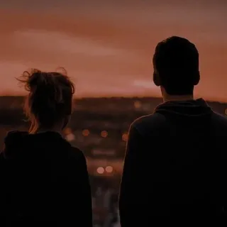 🌌 pessoas, silhueta, pôr do sol, paisagem urbana, vista, casal telegram sticker