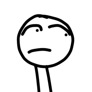 😕 Dibujos animados, Monigote, Divertido, Tonto, Animación telegram sticker
