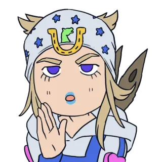 🤨 Johnny Joestar JoJo's Bizarre Adventure Anime, Manga, Jojo, Personnage, Steel Ball Run telegram sticker