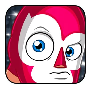 🤔 Рестлер, Лучадор, Маска, Мультфильм, Персонаж, Мексиканская борьба whatsapp sticker