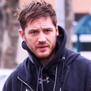 😒 Tom Hardy acteur, homme, célébrité, portrait telegram sticker