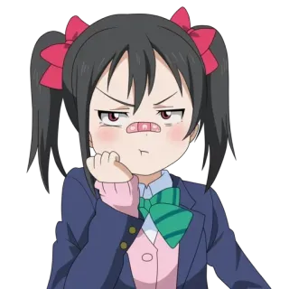 😤 Nico Yazawa Love Live! anime, girl, idol, cute, manga, love live telegram sticker