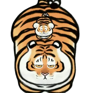🧐 tigre, animale, carino, cartone animato telegram sticker