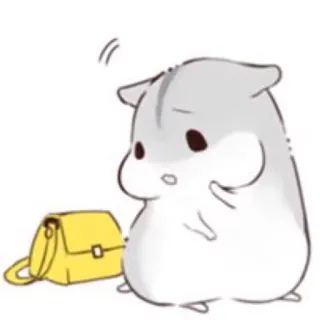 😮 hamster, animal, mignon, dessin animé whatsapp sticker